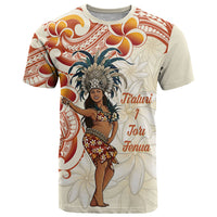 Heiva i Tahiti T Shirt Ori Tahitian Dance Tiare Maori LT14 Beige - Polynesian Pride