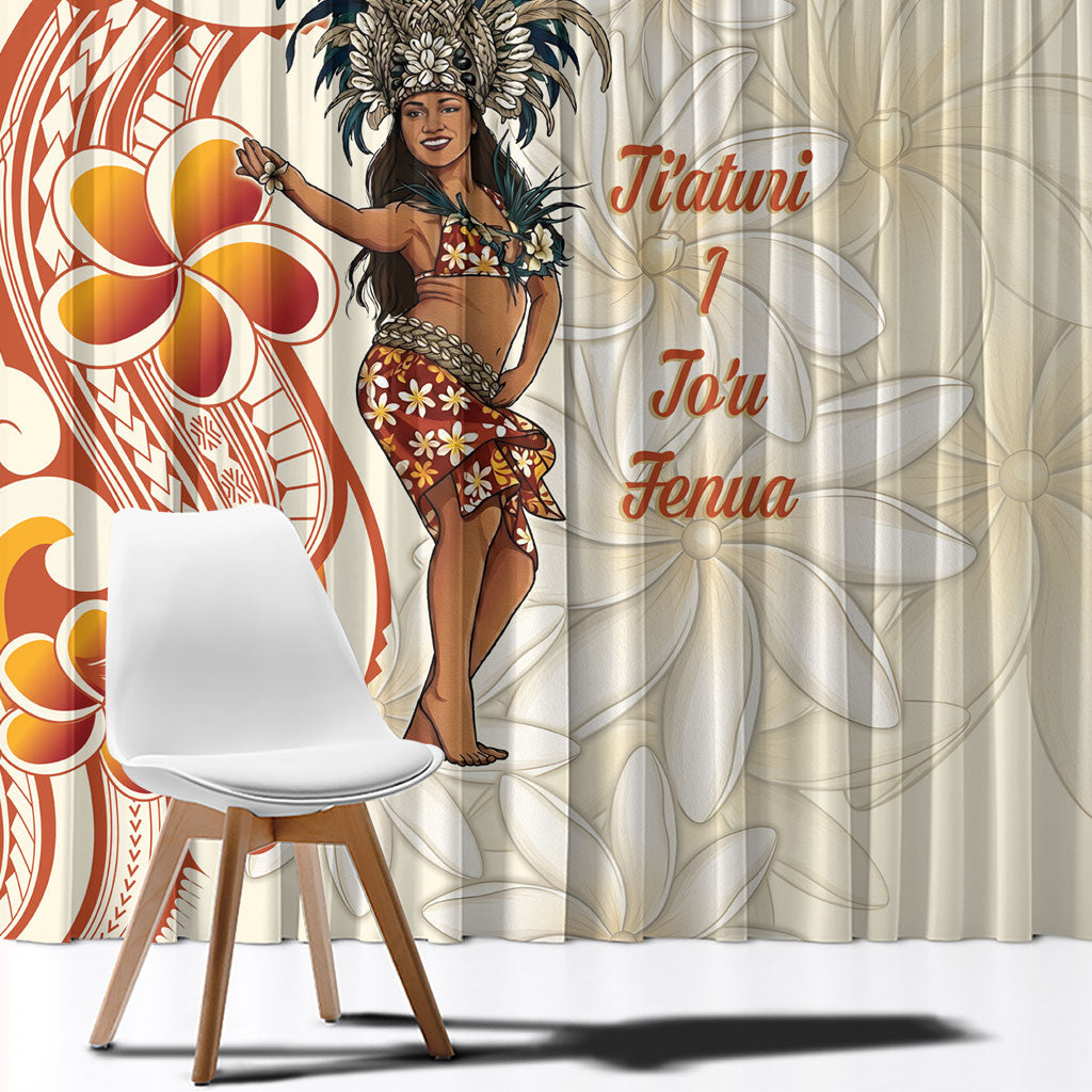 Heiva i Tahiti Window Curtain Ori Tahitian Dance Tiare Maori LT14 - Polynesian Pride