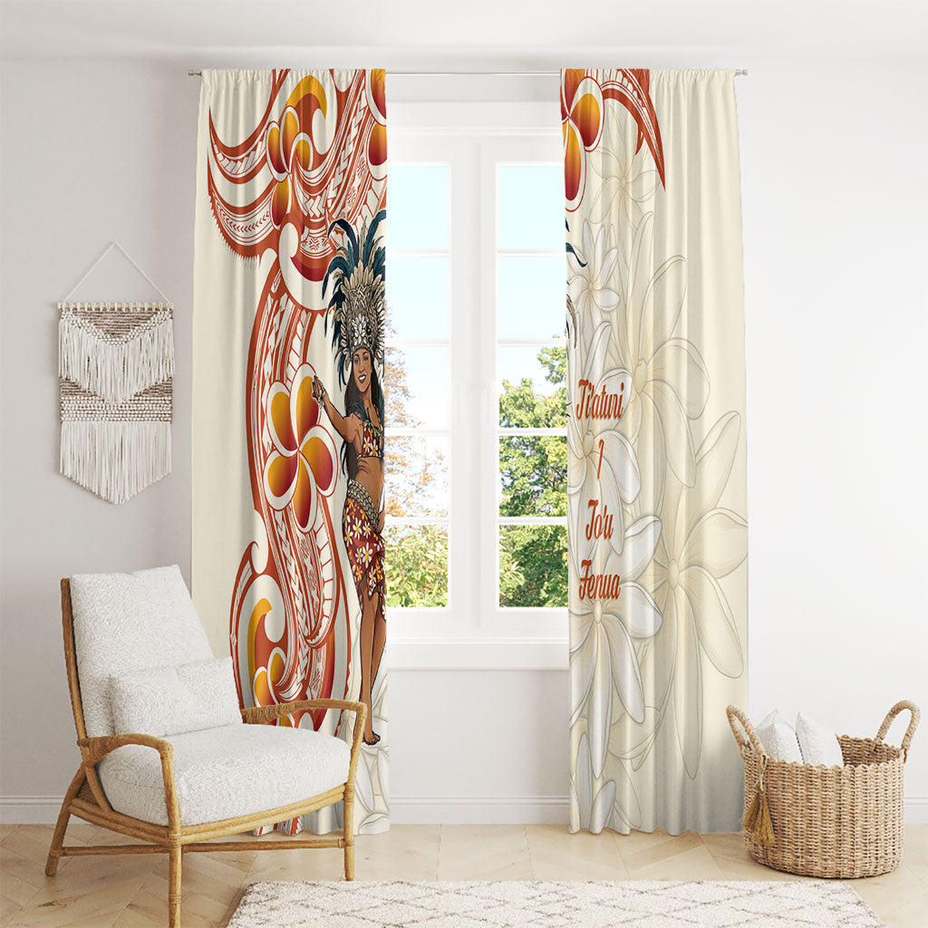 Heiva i Tahiti Window Curtain Ori Tahitian Dance Tiare Maori LT14 - Polynesian Pride
