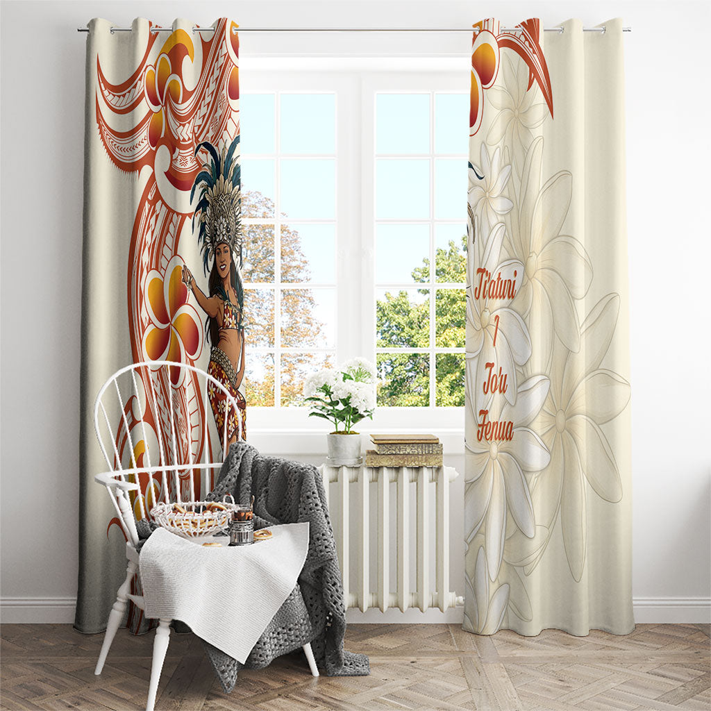 Heiva i Tahiti Window Curtain Ori Tahitian Dance Tiare Maori LT14 - Polynesian Pride