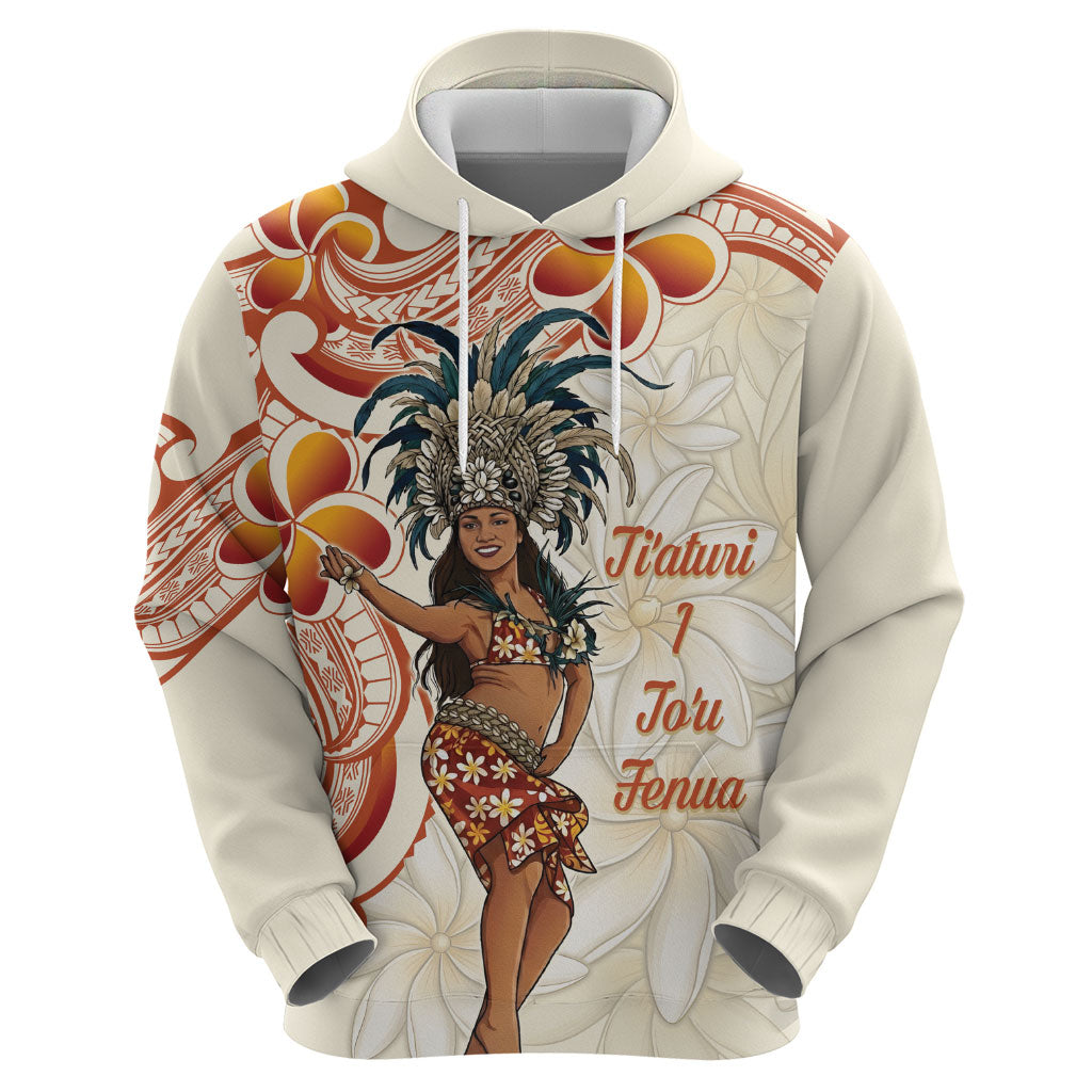 Heiva i Tahiti Zip Hoodie Ori Tahitian Dance Tiare Maori