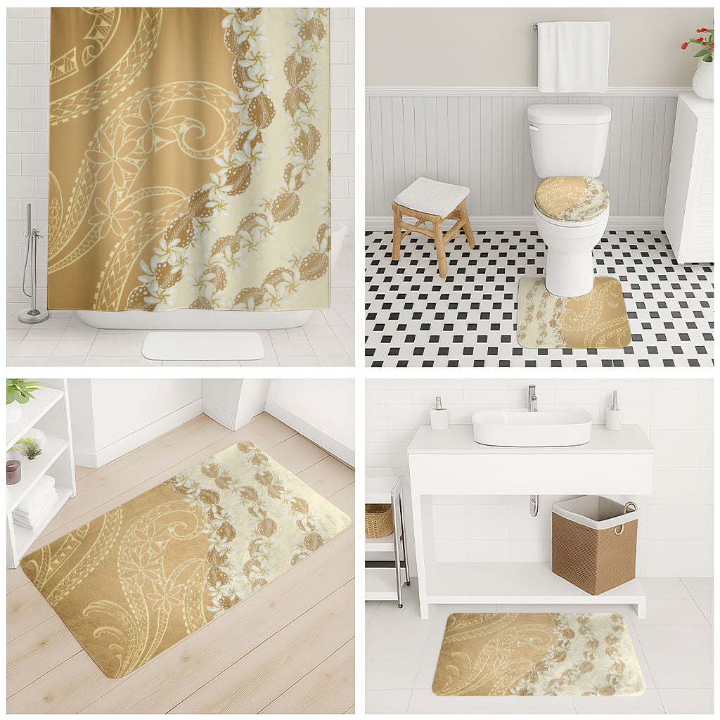 Heiva i Tahiti Bathroom Set Tahitian Tiare Maori Cowrie Lei Brown LT14 - Polynesian Pride