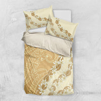 Heiva i Tahiti Bedding Set Tahitian Tiare Maori Cowrie Lei Brown LT14 US Twin 172cm x 218cm Brown - Polynesian Pride