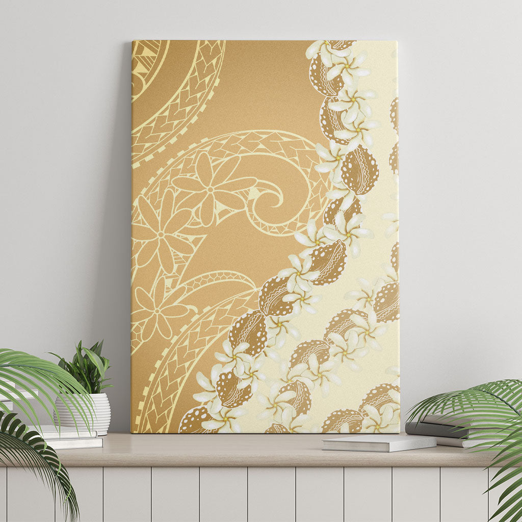Heiva i Tahiti Canvas Wall Art Tahitian Tiare Maori Cowrie Lei Brown LT14 - Polynesian Pride