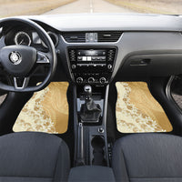Heiva i Tahiti Car Mats Tahitian Tiare Maori Cowrie Lei Brown LT14 Set 2pcs - Front Brown - Polynesian Pride