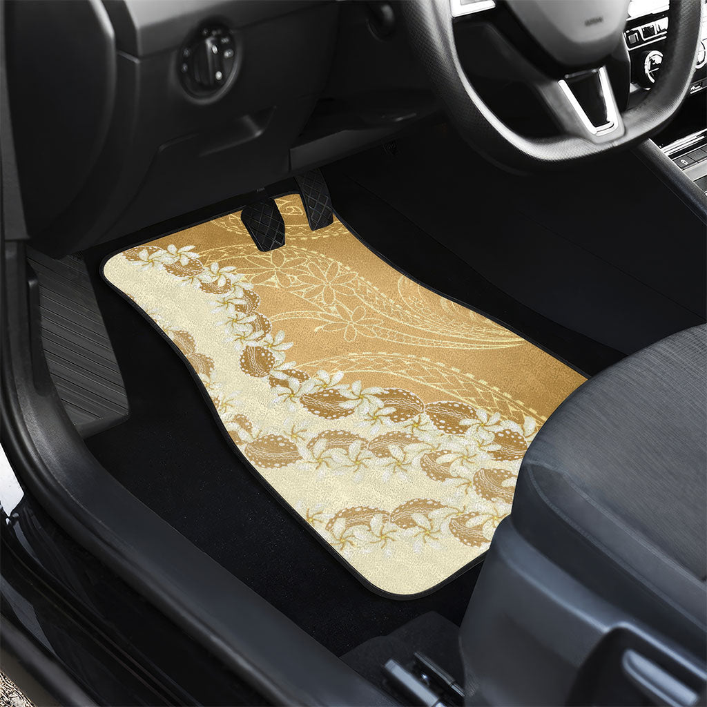 Heiva i Tahiti Car Mats Tahitian Tiare Maori Cowrie Lei Brown LT14 - Polynesian Pride