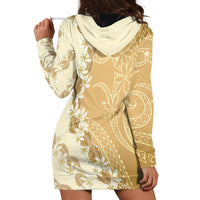 Heiva i Tahiti Hoodie Dress Tahitian Tiare Maori Cowrie Lei Brown