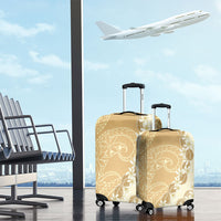 Heiva i Tahiti Luggage Cover Tahitian Tiare Maori Cowrie Lei Brown
