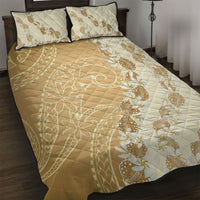Heiva i Tahiti Quilt Bed Set Tahitian Tiare Maori Cowrie Lei Brown LT14 Brown - Polynesian Pride