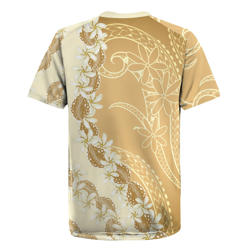 Heiva i Tahiti Rugby Jersey Tahitian Tiare Maori Cowrie Lei Brown LT14 - Polynesian Pride