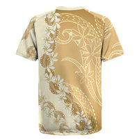 Heiva i Tahiti Rugby Jersey Tahitian Tiare Maori Cowrie Lei Brown LT14 - Polynesian Pride