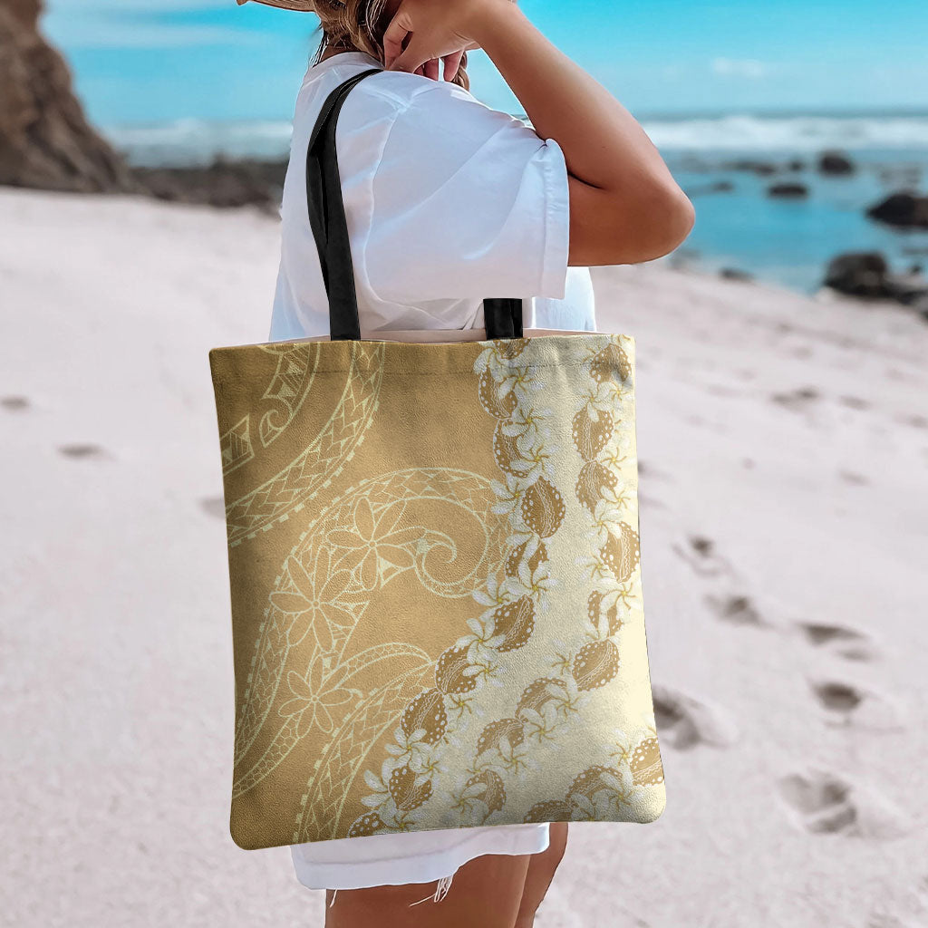 Heiva i Tahiti Tote Bag Tahitian Tiare Maori Cowrie Lei Brown LT14 - Polynesian Pride
