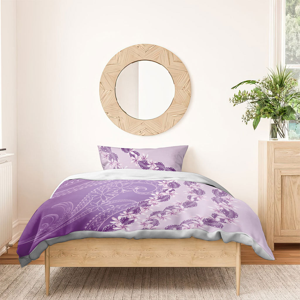 Heiva i Tahiti Bedding Set Tahitian Tiare Maori Cowrie Lei Purple LT14 - Polynesian Pride