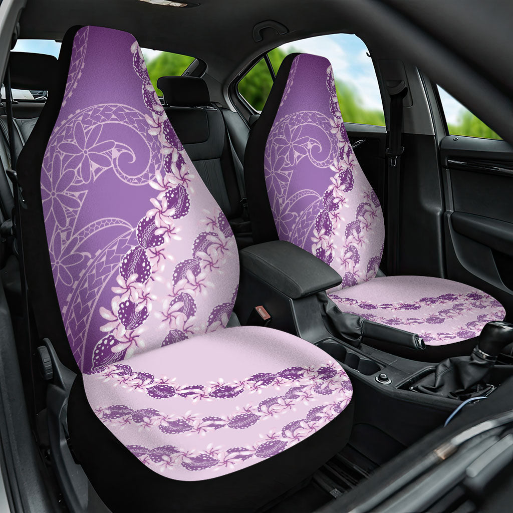 Heiva i Tahiti Car Seat Cover Tahitian Tiare Maori Cowrie Lei Purple