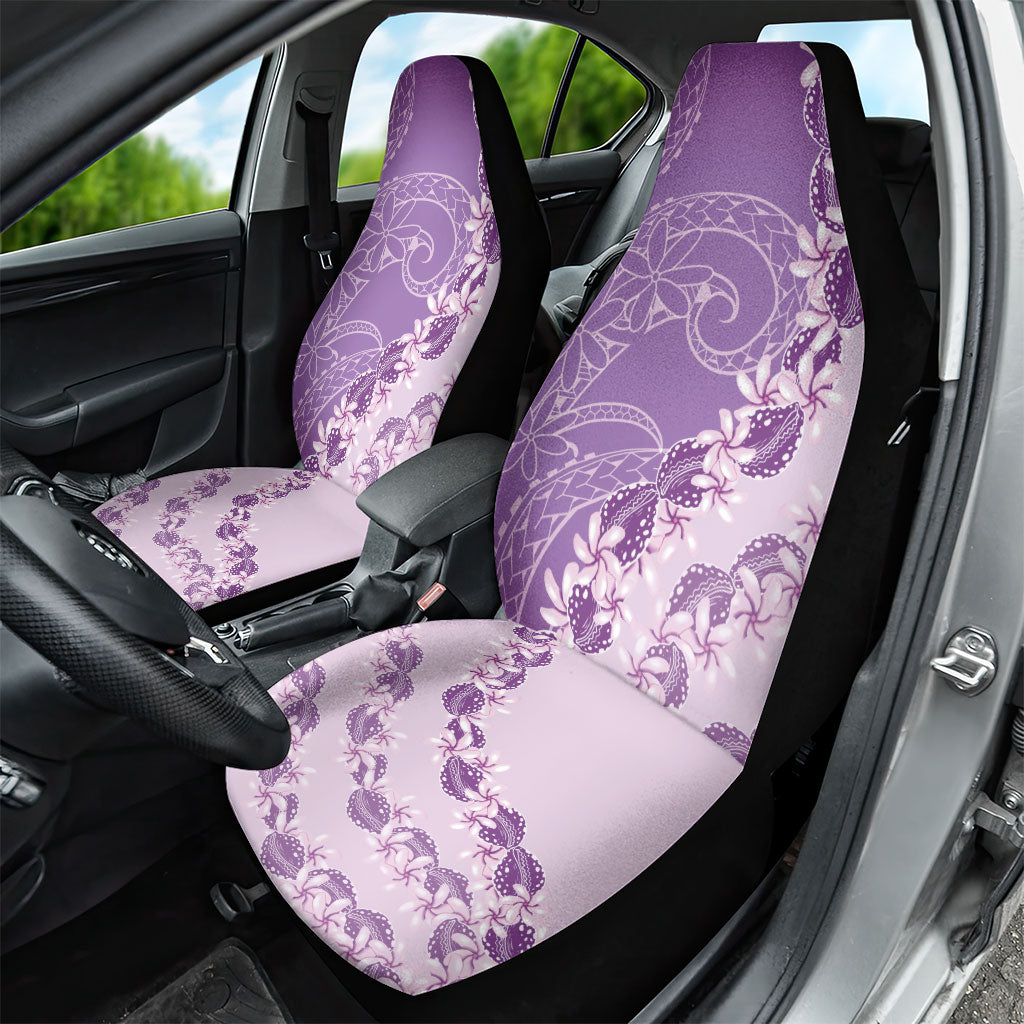Heiva i Tahiti Car Seat Cover Tahitian Tiare Maori Cowrie Lei Purple