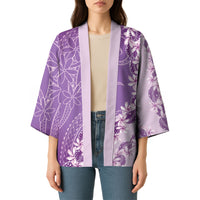 Heiva i Tahiti Kimono Tahitian Tiare Maori Cowrie Lei Purple LT14 - Polynesian Pride