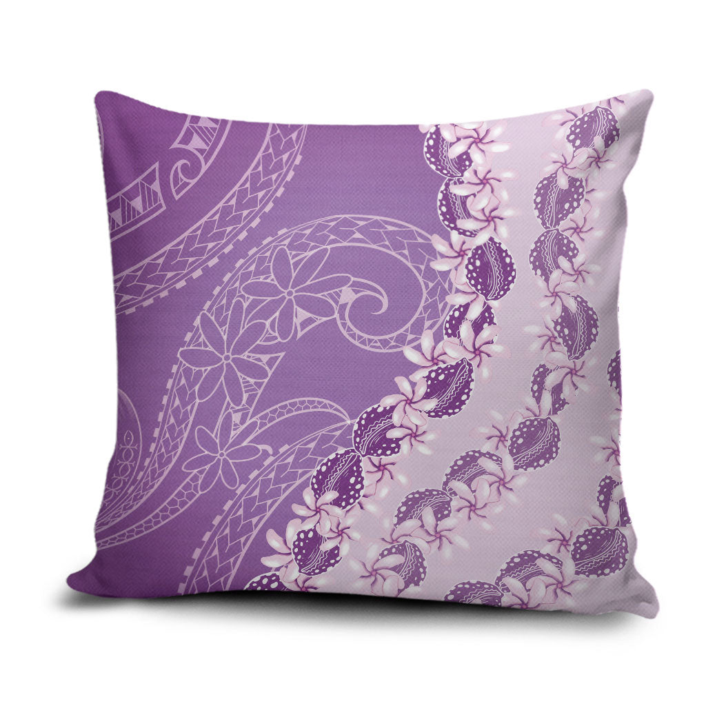 Heiva i Tahiti Pillow Cover Tahitian Tiare Maori Cowrie Lei Purple