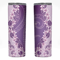 Heiva i Tahiti Skinny Tumbler Tahitian Tiare Maori Cowrie Lei Purple