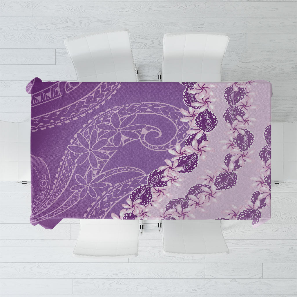 Heiva i Tahiti Tablecloth Tahitian Tiare Maori Cowrie Lei Purple LT14 Purple - Polynesian Pride
