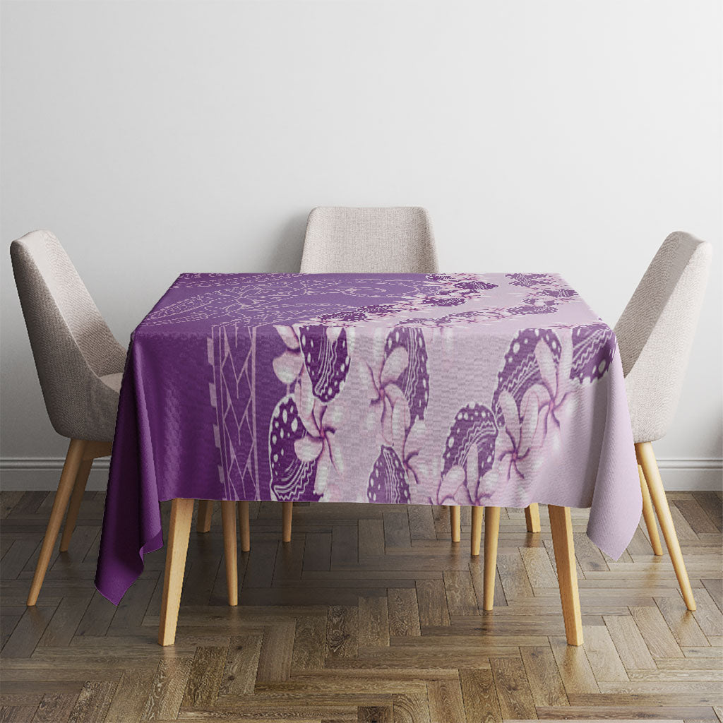 Heiva i Tahiti Tablecloth Tahitian Tiare Maori Cowrie Lei Purple LT14 - Polynesian Pride
