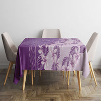 Heiva i Tahiti Tablecloth Tahitian Tiare Maori Cowrie Lei Purple LT14 - Polynesian Pride
