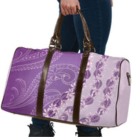 Heiva i Tahiti Travel Bag Tahitian Tiare Maori Cowrie Lei Purple