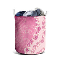 Heiva i Tahiti Laundry Basket Tahitian Tiare Maori Cowrie Lei Pink LT14 - Polynesian Pride