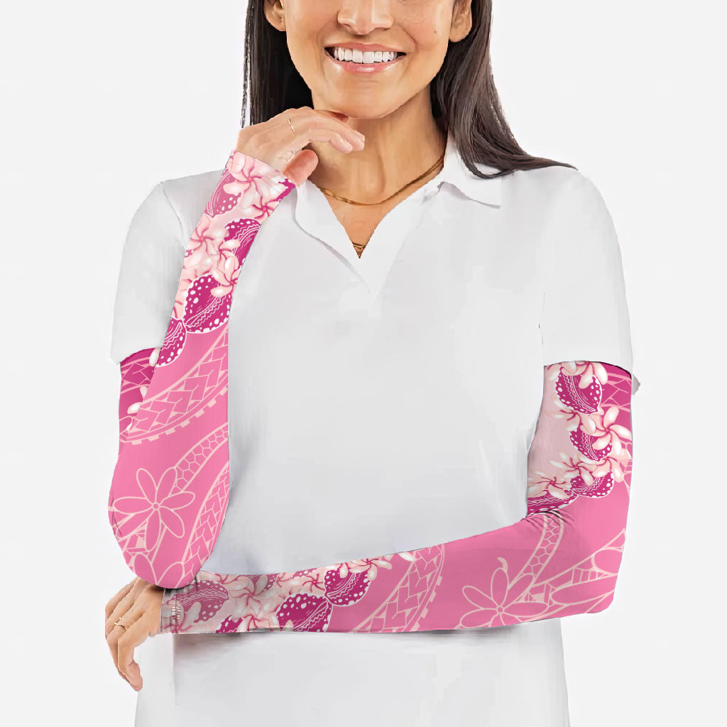 Heiva i Tahiti Arm Sleeves Tahitian Tiare Maori Cowrie Lei Pink LT14 - Polynesian Pride