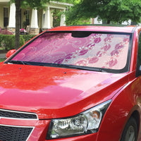 Heiva i Tahiti Auto Sun Shade Tahitian Tiare Maori Cowrie Lei Pink LT14 - Polynesian Pride