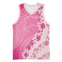Heiva i Tahiti Basketball Jersey Tahitian Tiare Maori Cowrie Lei Pink