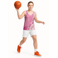 Heiva i Tahiti Basketball Jersey Tahitian Tiare Maori Cowrie Lei Pink