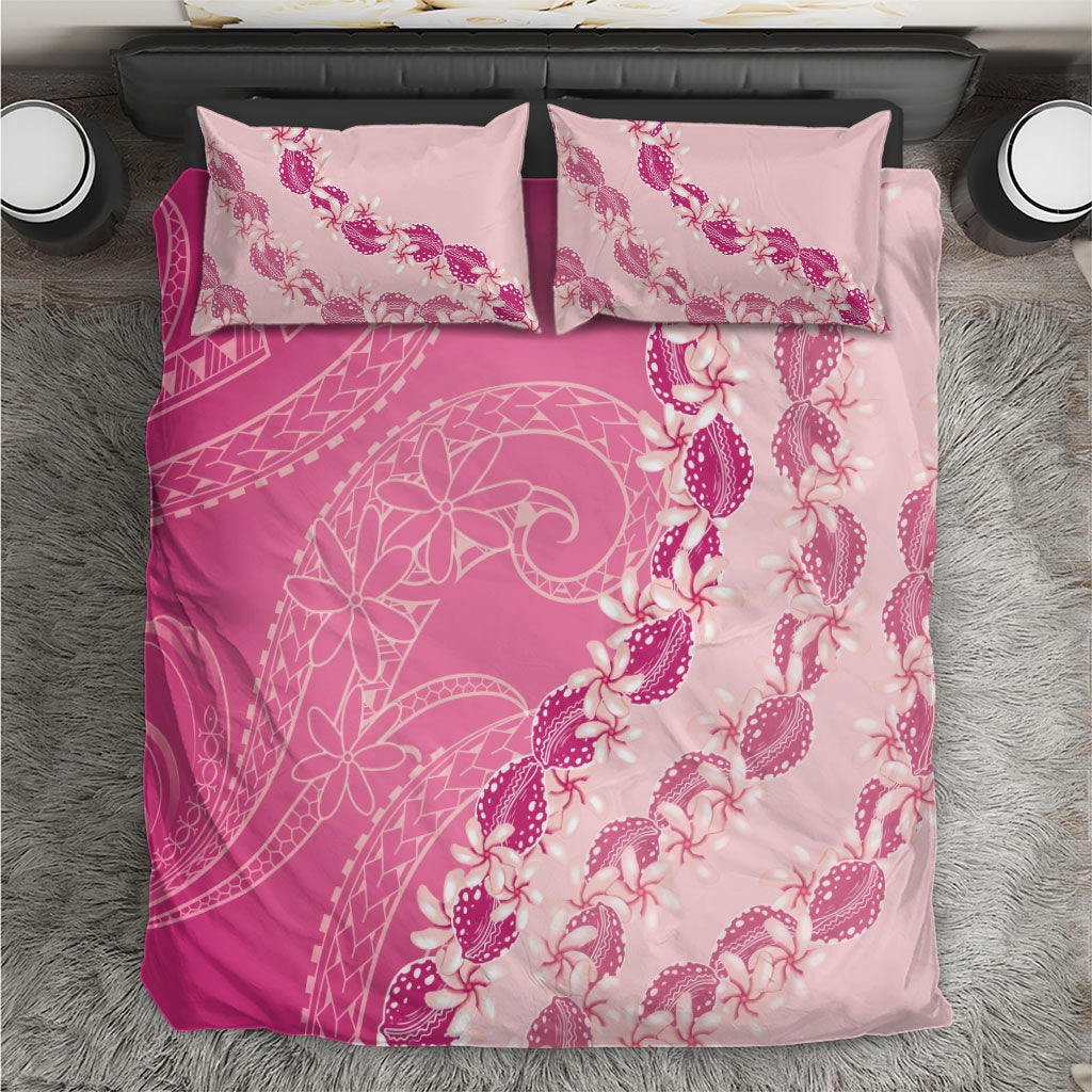 Heiva i Tahiti Bedding Set Tahitian Tiare Maori Cowrie Lei Pink