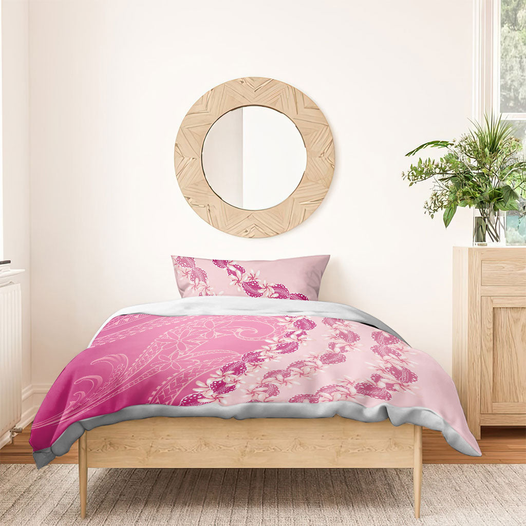 Heiva i Tahiti Bedding Set Tahitian Tiare Maori Cowrie Lei Pink