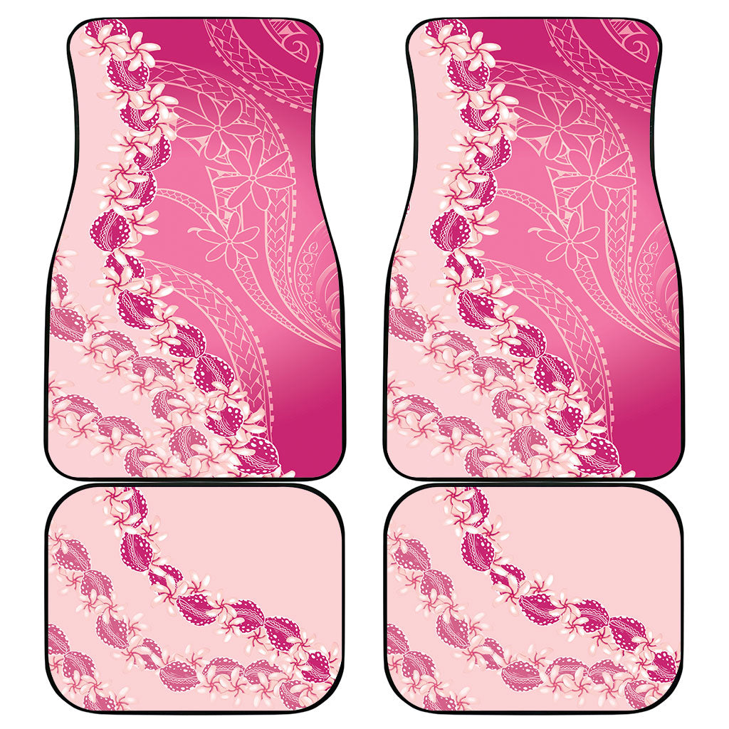 Heiva i Tahiti Car Mats Tahitian Tiare Maori Cowrie Lei Pink LT14 - Polynesian Pride