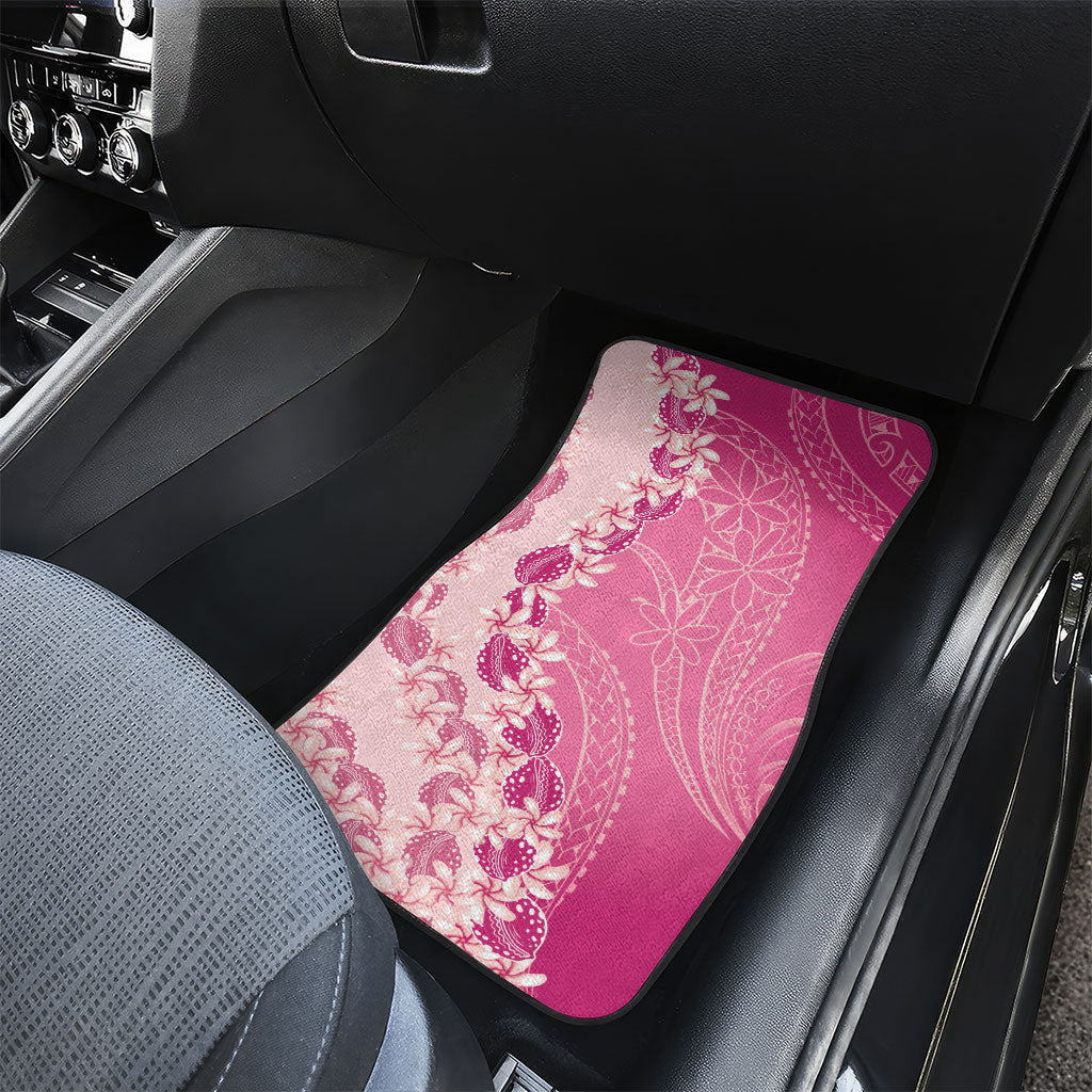 Heiva i Tahiti Car Mats Tahitian Tiare Maori Cowrie Lei Pink LT14 - Polynesian Pride