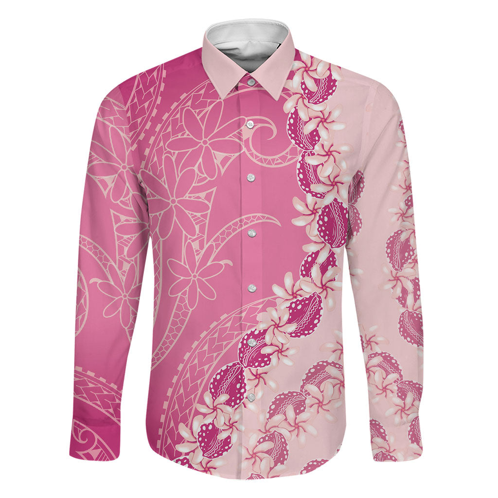 Heiva i Tahiti Family Matching Puletasi and Hawaiian Shirt Tahitian Tiare Maori Cowrie Lei Pink