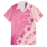 Heiva i Tahiti Family Matching Tank Maxi Dress and Hawaiian Shirt Tahitian Tiare Maori Cowrie Lei Pink