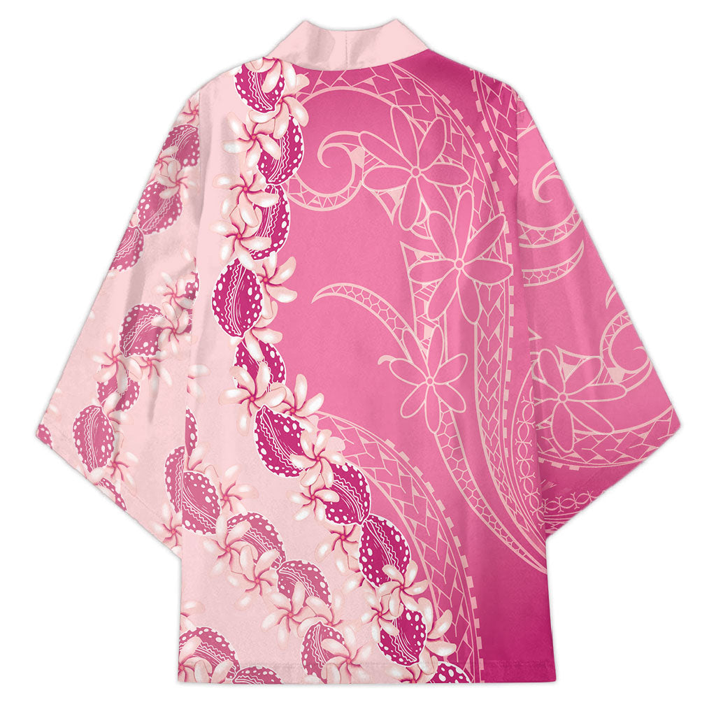 Heiva i Tahiti Kimono Tahitian Tiare Maori Cowrie Lei Pink