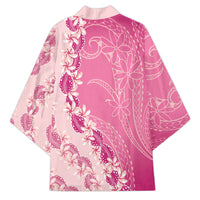 Heiva i Tahiti Kimono Tahitian Tiare Maori Cowrie Lei Pink