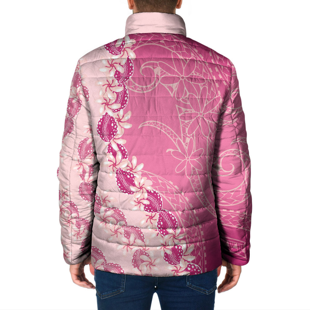 Heiva i Tahiti Padded Jacket Tahitian Tiare Maori Cowrie Lei Pink LT14 - Polynesian Pride