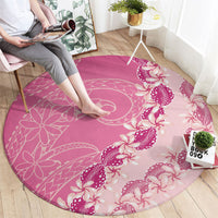 Heiva i Tahiti Round Carpet Tahitian Tiare Maori Cowrie Lei Pink LT14 - Polynesian Pride