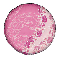 Heiva i Tahiti Spare Tire Cover Tahitian Tiare Maori Cowrie Lei Pink