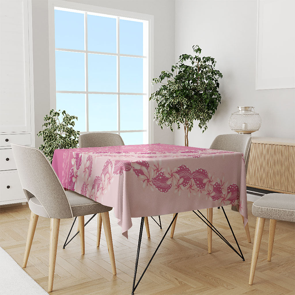 Heiva i Tahiti Tablecloth Tahitian Tiare Maori Cowrie Lei Pink