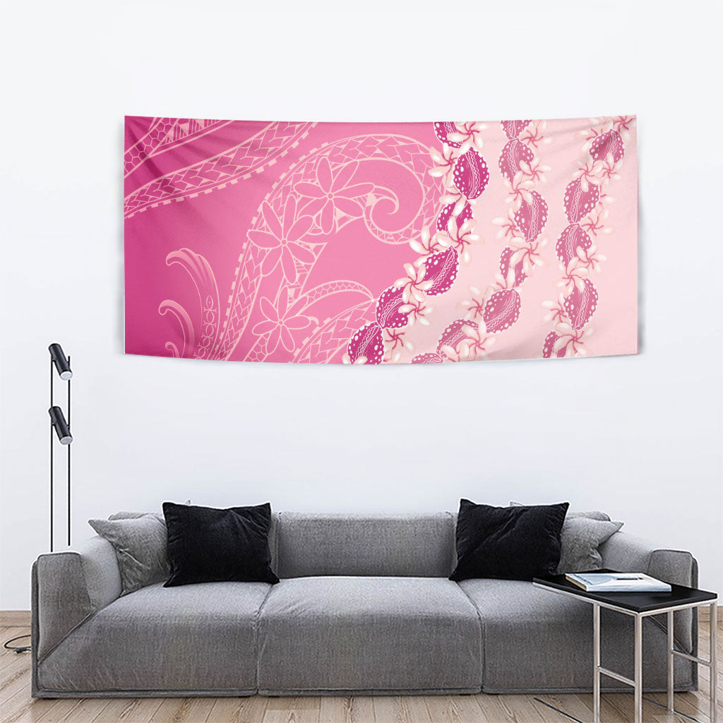 Heiva i Tahiti Tapestry Tahitian Tiare Maori Cowrie Lei Pink LT14 - Polynesian Pride