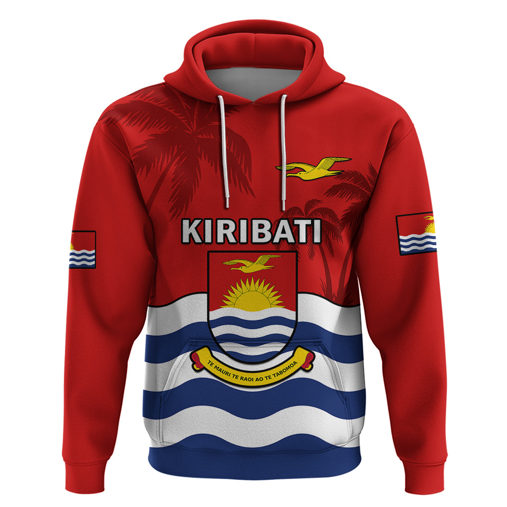 Polynesian Pride Kiribati Independence Day Hoodie Happy 44th Anniversary Flag Style LT14 Red - Polynesian Pride