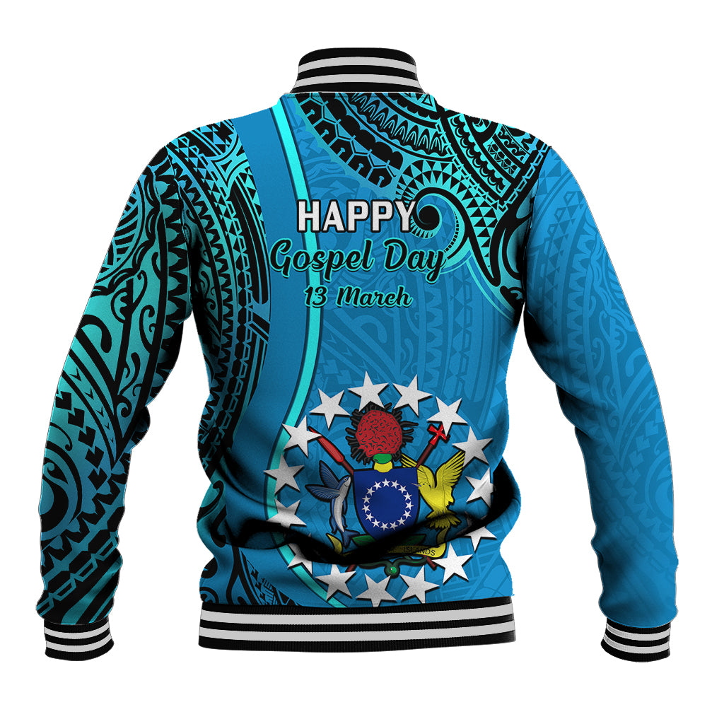 13 March Penrhyn Island Gospel Day Baseball Jacket Cook Islands Tribal Pattern LT14 - Polynesian Pride