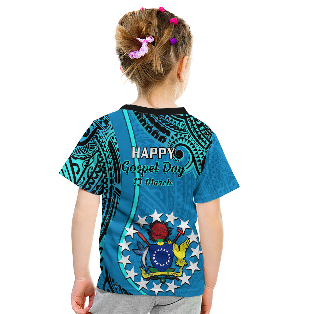 13 March Penrhyn Island Gospel Day Kid T Shirt Cook Islands Tribal Pattern LT14 - Polynesian Pride