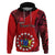 20 July Atiu Island Gospel Day Hoodie Cook Islands Tribal Pattern LT14 Pullover Hoodie Red - Polynesian Pride