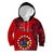 20 July Atiu Island Gospel Day Kid Hoodie Cook Islands Tribal Pattern LT14 Red - Polynesian Pride