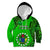 25 July Rarotonga Island Gospel Day Kid Hoodie Cook Islands Tribal Pattern LT14 Green - Polynesian Pride